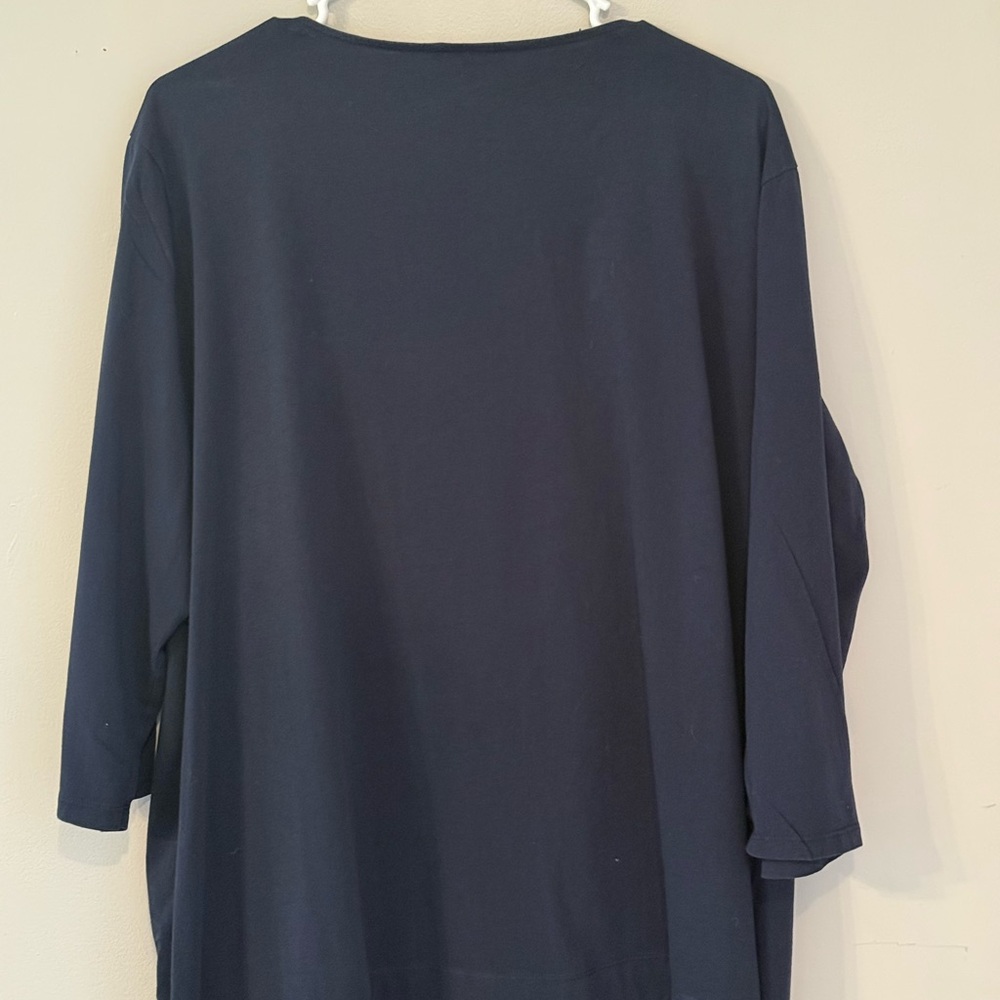 Lauren Ralph Lauren Tunic Womens 3X Black Pullover Blouse - Picture 3 of 12